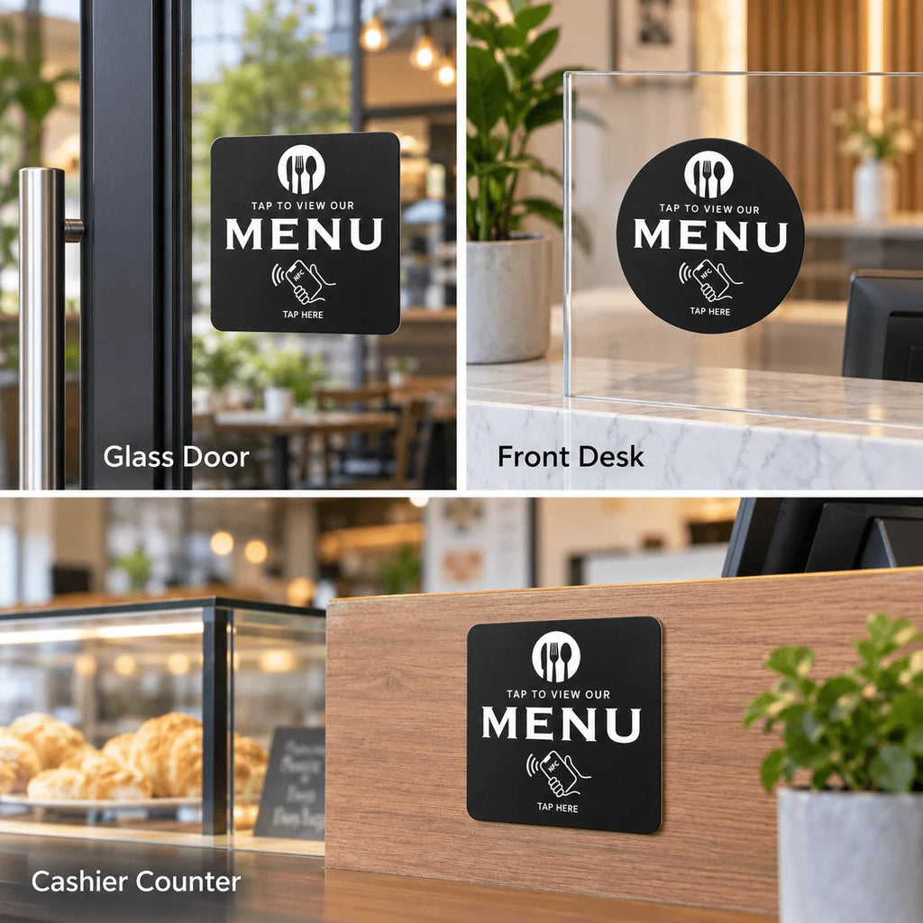 Autocollant NFC menu pour table de restaurant – Cardavis