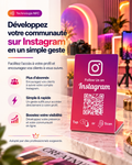 Présentoir NFC + QR code Instagram – Cardavis