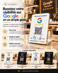 Présentoir NFC + QR code avis Google – Cardavis