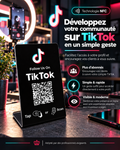 Présentoir NFC + QR code TikTok – Cardavis