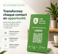 Présentoir NFC + QR code LINE – Cardavis